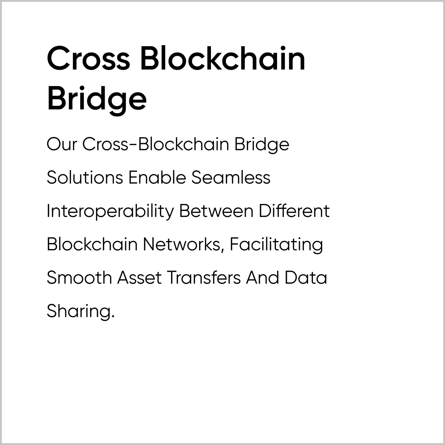 Cross Blockchain Bridge