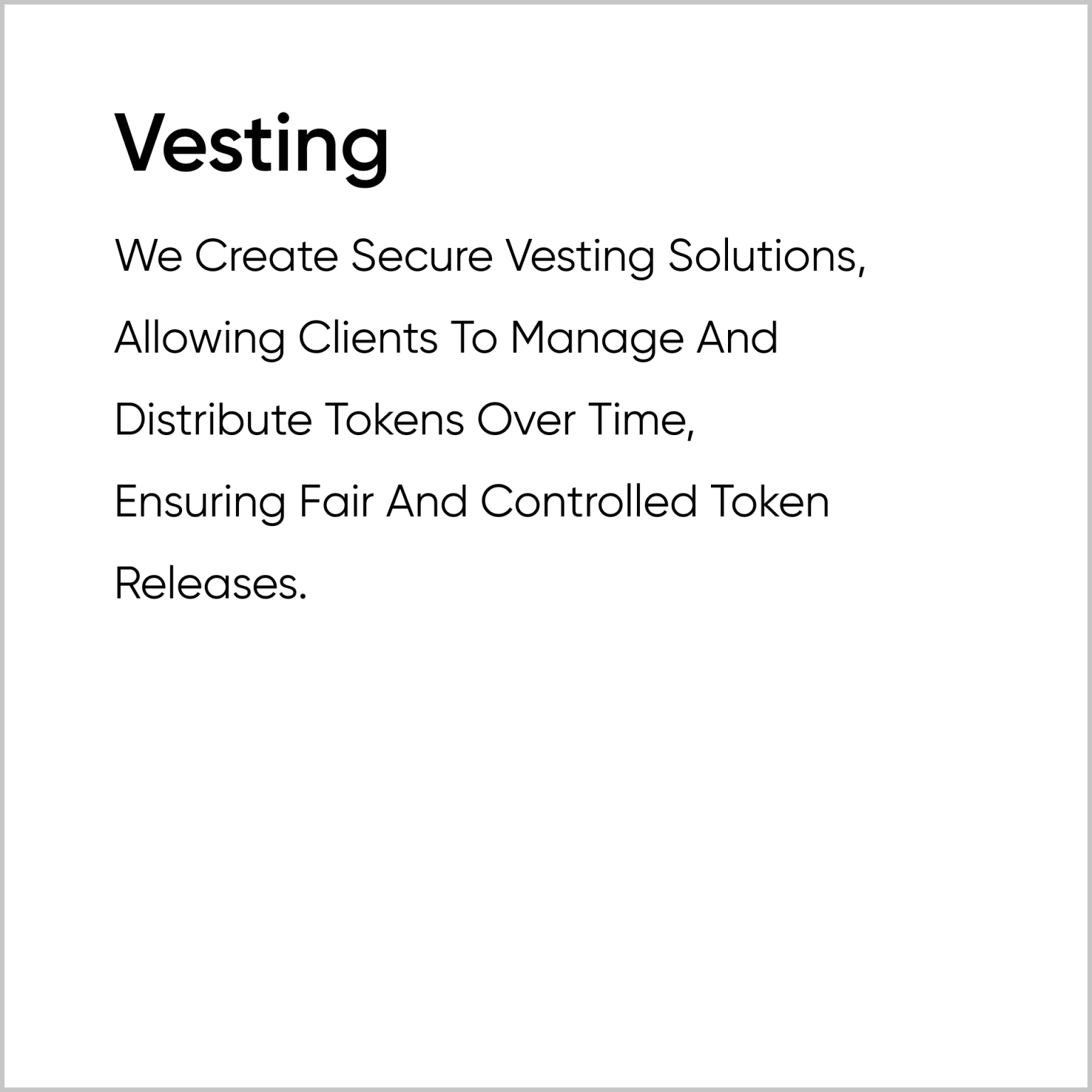 Vesting